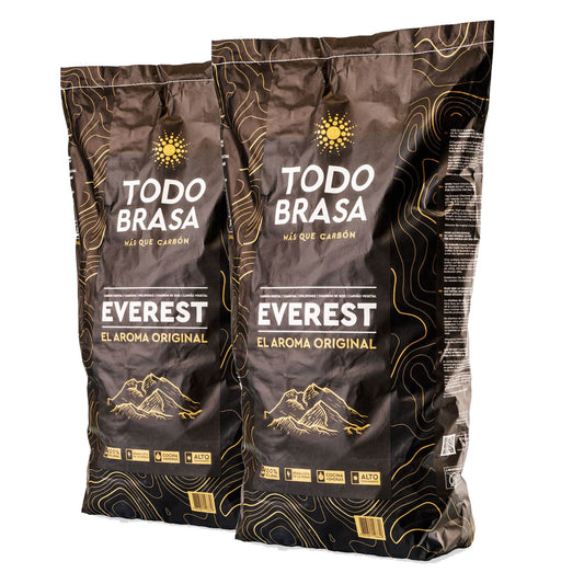 Everest Holzkohle 24kg – Todo Brasa Marabu & Steineiche Doppelpack 2 x 12kg