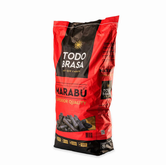 Marabu Holzkohle 10kg – Todo Brasa Premium Grillkohle für Profis