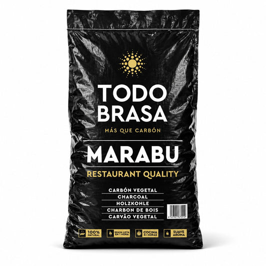 Marabu Holzkohle 15 kg – Todo Brasa Premium Grillkohle im Gastro-Sack
